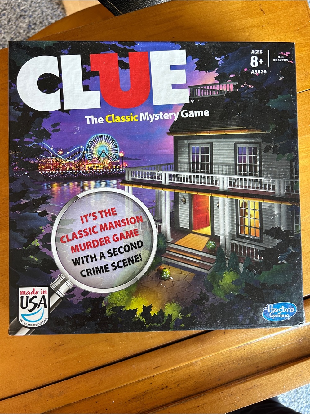 Hasbro CLUE Board Game - Purple, Red, Blue, White